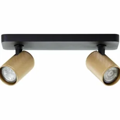 Plafonnier Brilliant Marty Noir, 2 lumières