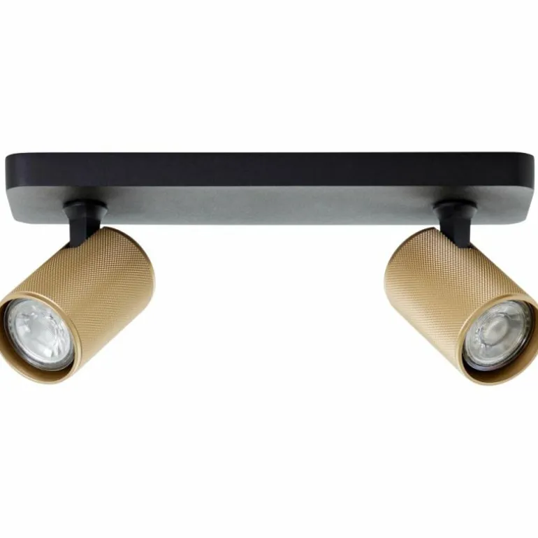 Plafonnier Brilliant Marty Noir, 2 lumières