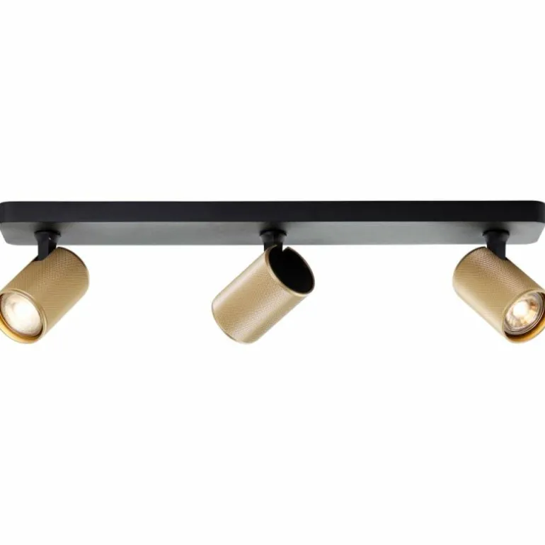 Plafonnier Brilliant Marty Noir, 3 lumières