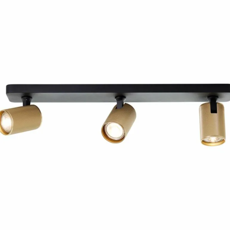 Plafonnier Brilliant Marty Noir, 3 lumières