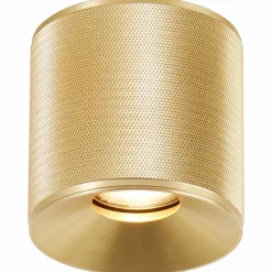 Plafonnier Brilliant Marty LED Or, 1 lumière