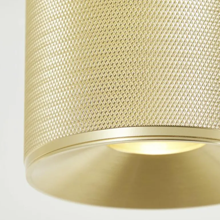 Plafonnier Brilliant Marty LED Or, 1 lumière