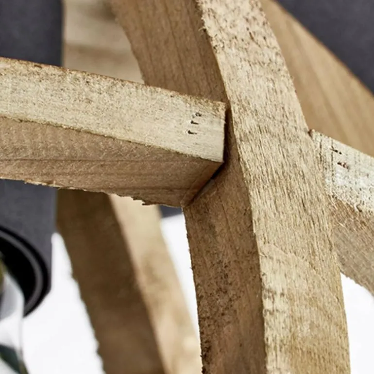 Plafonnier Brilliant Matrix Wood Noir, 1 lumière