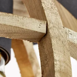 Plafonnier Brilliant Matrix Wood Noir, 1 lumière