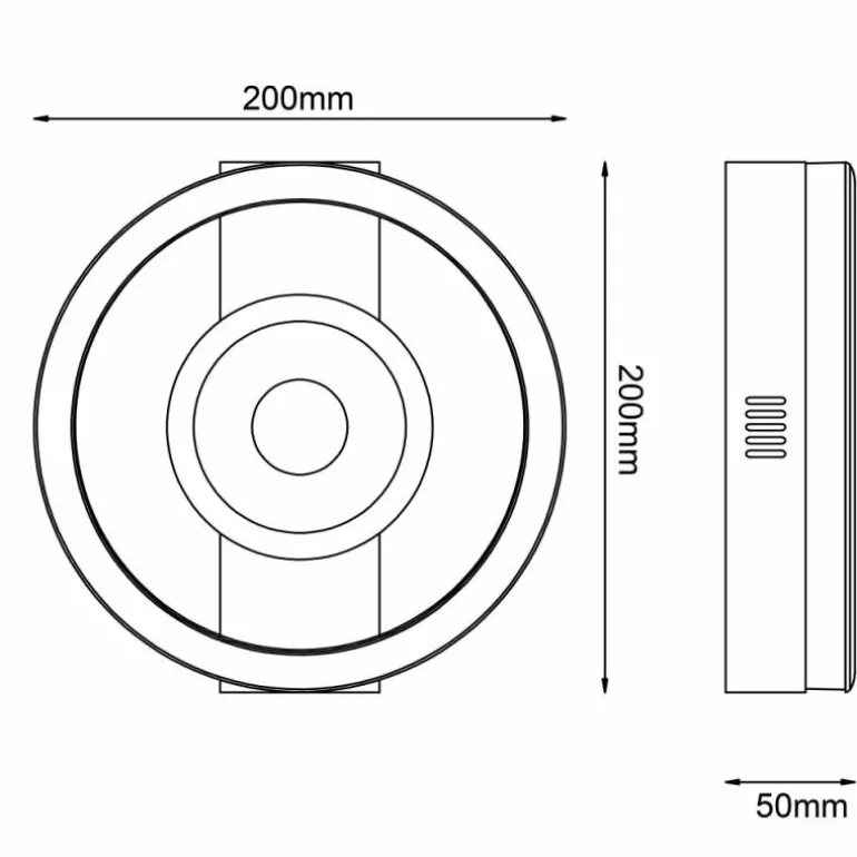 Plafonnier Brilliant Maureen LED Noir, Blanc, 1 lumière