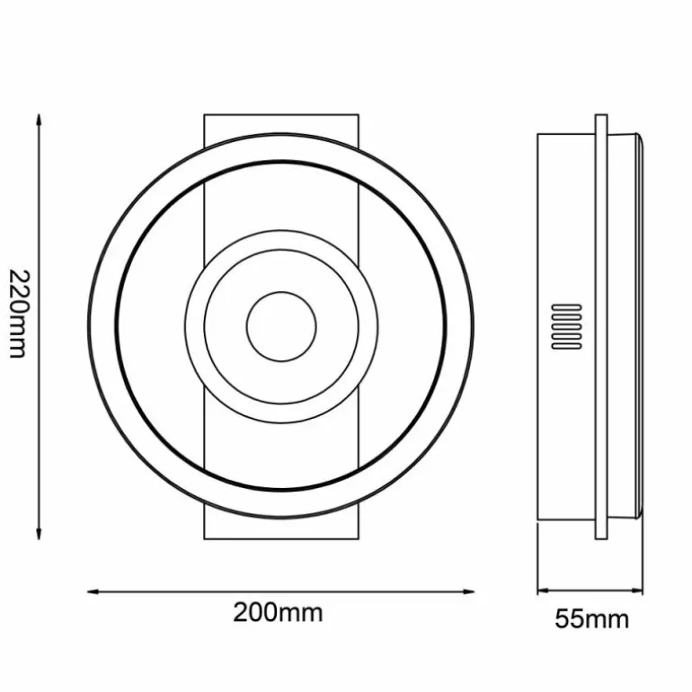 Plafonnier Brilliant Maureen LED Écru, Noir, Blanc, 1 lumière