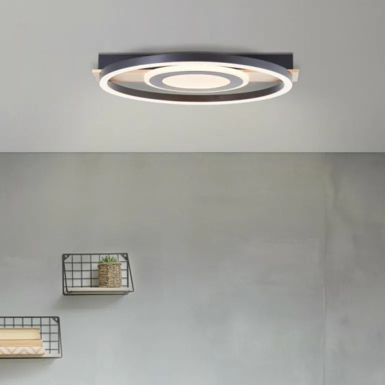 Plafonnier Brilliant Maureen LED Écru, Noir, Blanc, 1 lumière