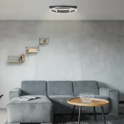 Plafonnier Brilliant Maureen LED Écru, Noir, Blanc, 1 lumière