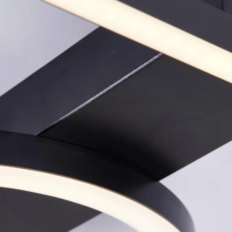 Plafonnier Brilliant Maureen LED Noir, Blanc, 1 lumière