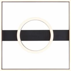 Plafonnier Brilliant Maureen LED Noir, Blanc, 1 lumière