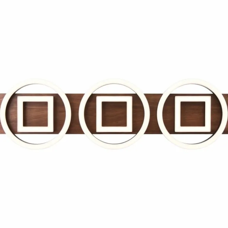 Plafonnier Brilliant Maureen LED Brun, Noir, 1 lumière