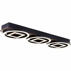 Plafonnier Brilliant Maureen LED Brun, Noir, 1 lumière