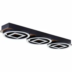 Plafonnier Brilliant Maureen LED Brun, Noir, 1 lumière