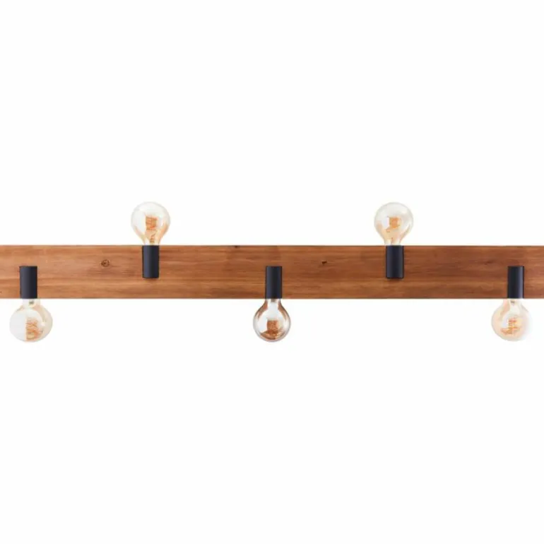 Plafonnier Brilliant Mertes Brun, Noir, 5 lumières