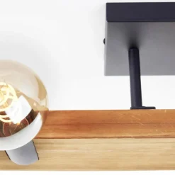 Plafonnier Brilliant Mertes Brun, Noir, 5 lumières