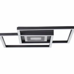 Plafonnier Brilliant Metis LED Noir, 1 lumière