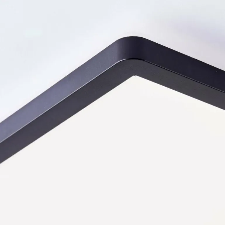 Plafonnier Brilliant Milton LED Noir, 1 lumière