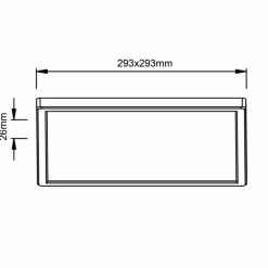 Plafonnier Brilliant Milton LED Noir, 1 lumière