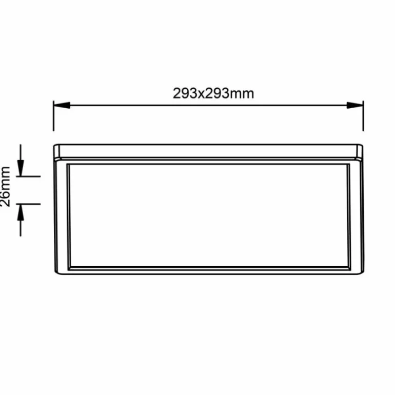 Plafonnier Brilliant Milton LED Noir, 1 lumière