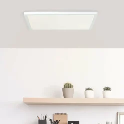 Plafonnier Brilliant Milton LED Blanc, 1 lumière