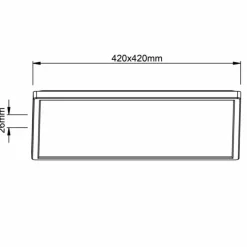 Plafonnier Brilliant Milton LED Blanc, 1 lumière