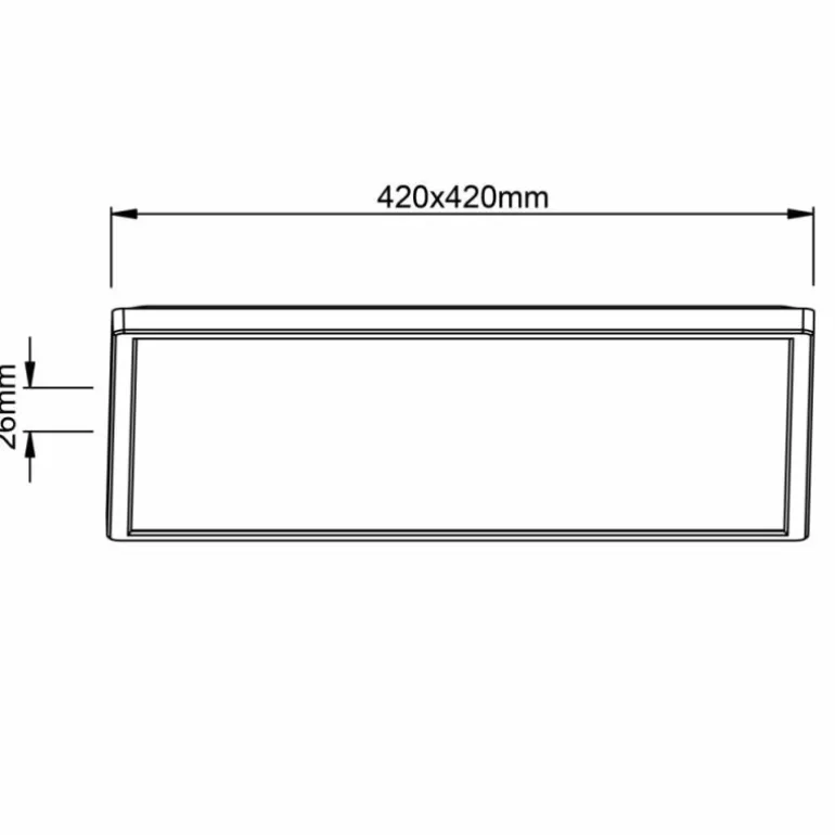 Plafonnier Brilliant Milton LED Blanc, 1 lumière