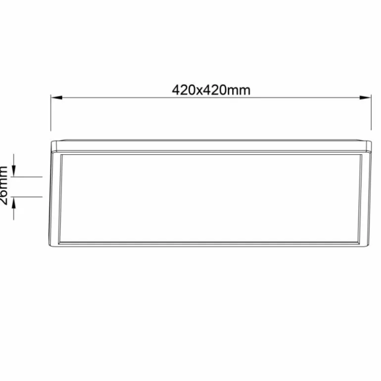 Plafonnier Brilliant Milton LED Noir, 1 lumière