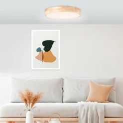 Plafonnier Brilliant Moreen LED Blanc, 1 lumière