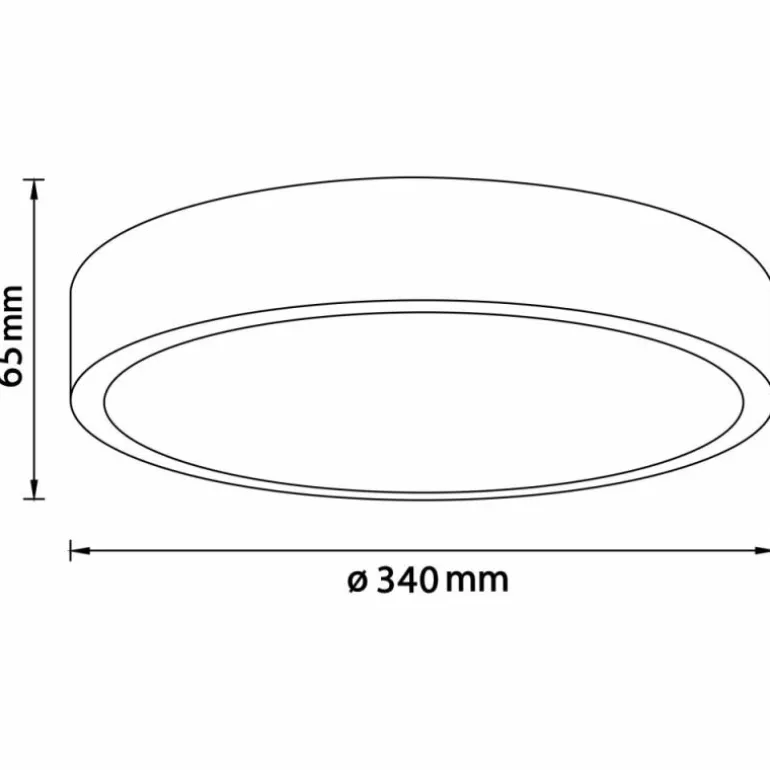 Plafonnier Brilliant Moreen LED Blanc, 1 lumière