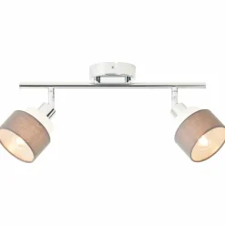 Plafonnier Brilliant Naples Argenté, 2 lumières