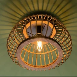 Plafonnier Brilliant Nikka Noir, 1 lumière