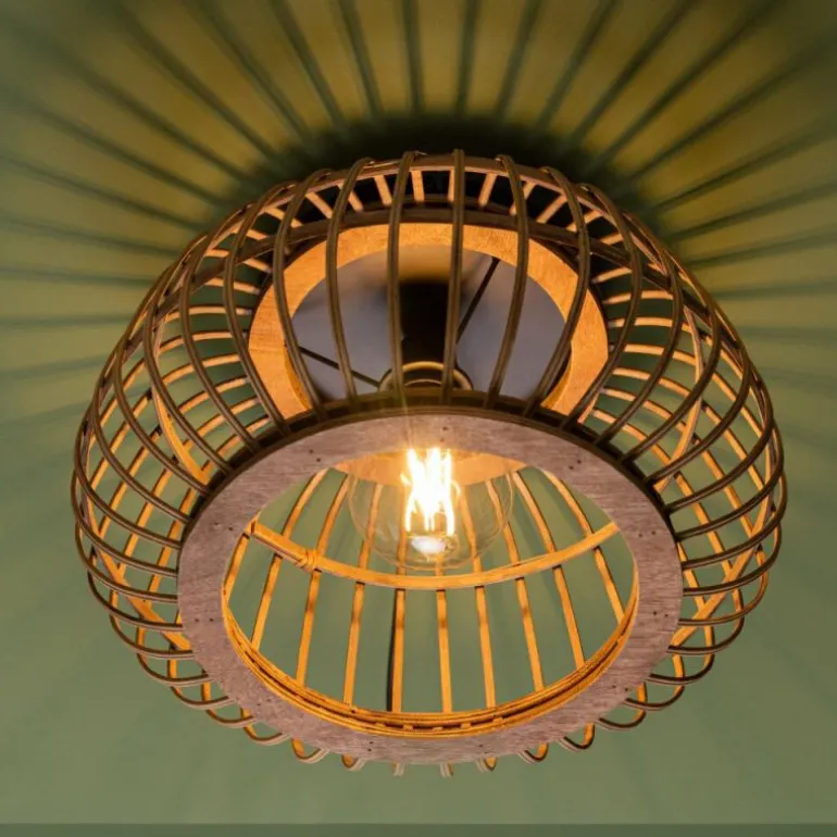 Plafonnier Brilliant Nikka Noir, 1 lumière