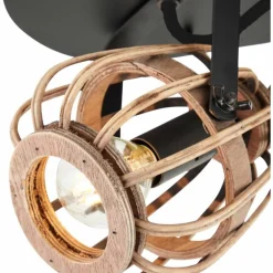 Plafonnier Brilliant Nikka Noir, 2 lumières