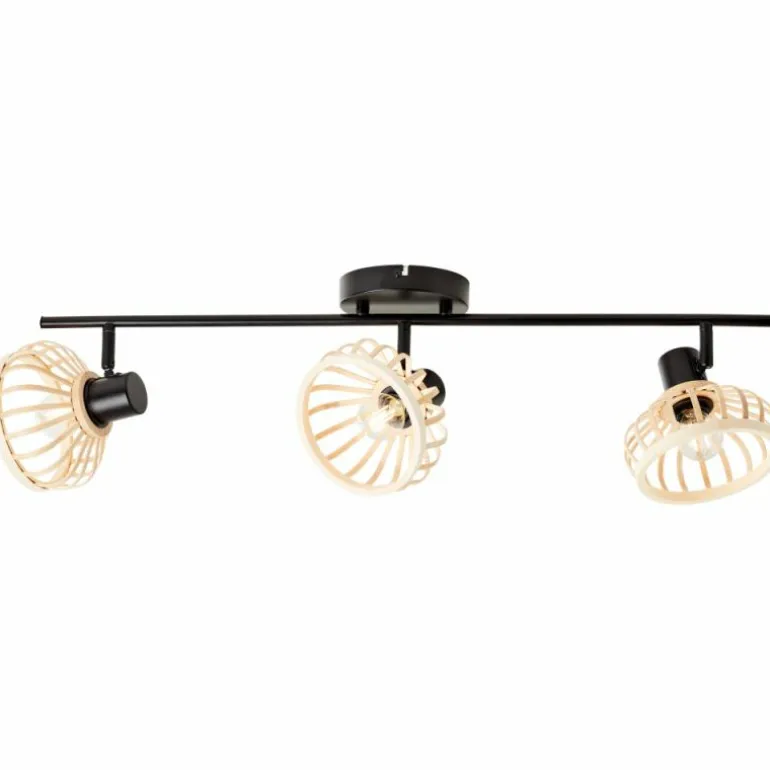 Plafonnier Brilliant Norah Noir, 3 lumières