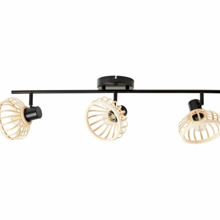 Plafonnier Brilliant Norah Noir, 3 lumières