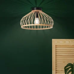 Plafonnier Brilliant Norah Noir, 1 lumière