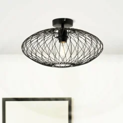 Plafonnier Brilliant Norden Noir, 1 lumière