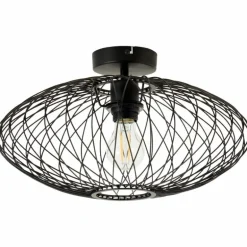 Plafonnier Brilliant Norden Noir, 1 lumière