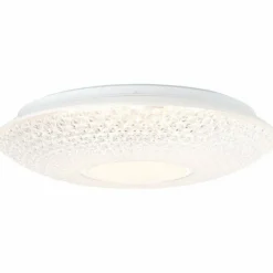 Plafonnier Brilliant Nunya LED Chrome, Blanc, 1 lumière