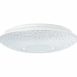 Plafonnier Brilliant Nunya LED Chrome, Blanc, 1 lumière