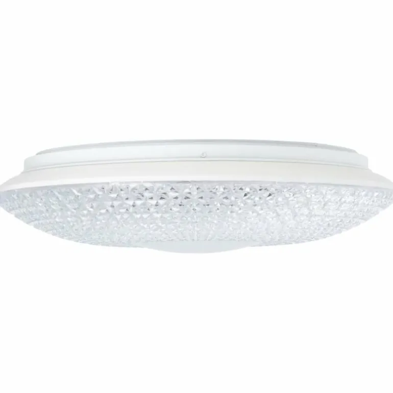 Plafonnier Brilliant Nunya LED Chrome, Blanc, 1 lumière