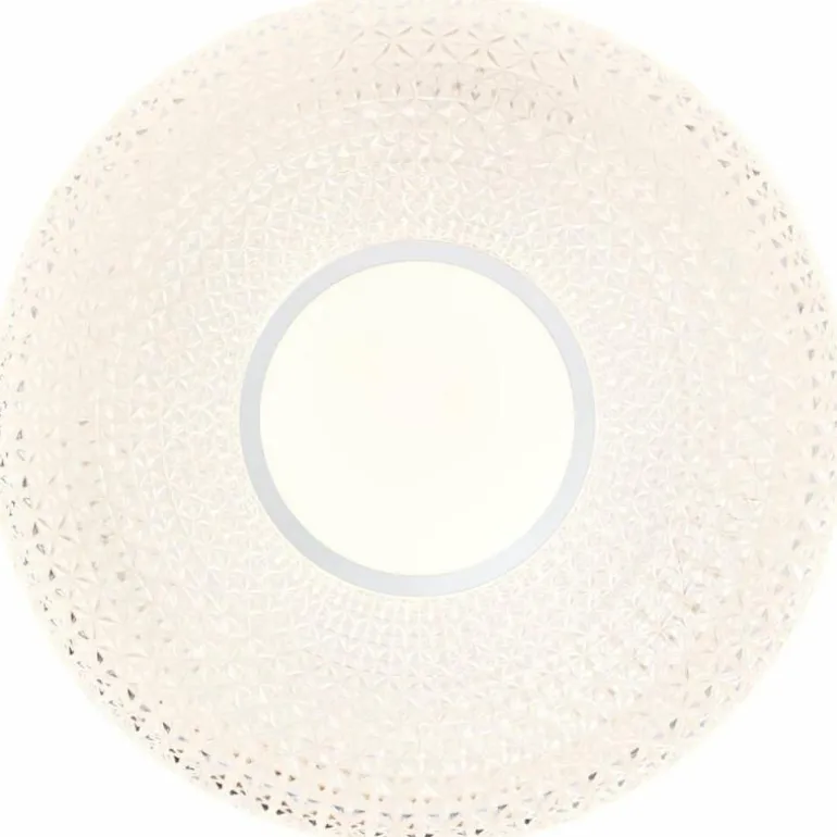 Plafonnier Brilliant Nunya LED Chrome, Blanc, 1 lumière