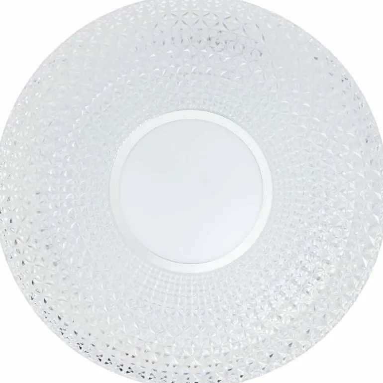 Plafonnier Brilliant Nunya LED Chrome, Blanc, 1 lumière