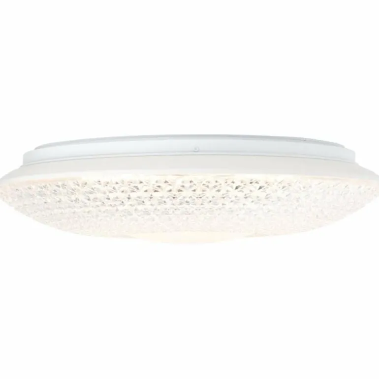 Plafonnier Brilliant Nunya LED Chrome, Blanc, 1 lumière