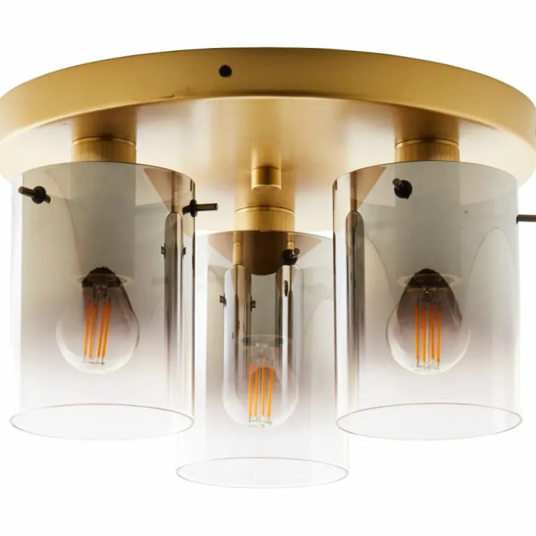 Plafonnier Brilliant Osaki Or, 3 lumières