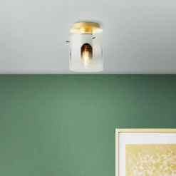 Plafonnier Brilliant Osaki Or, 1 lumière