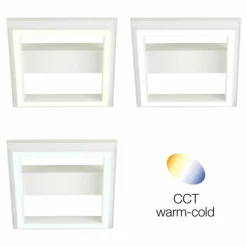 Plafonnier Brilliant Pallas LED Blanc, 1 lumière