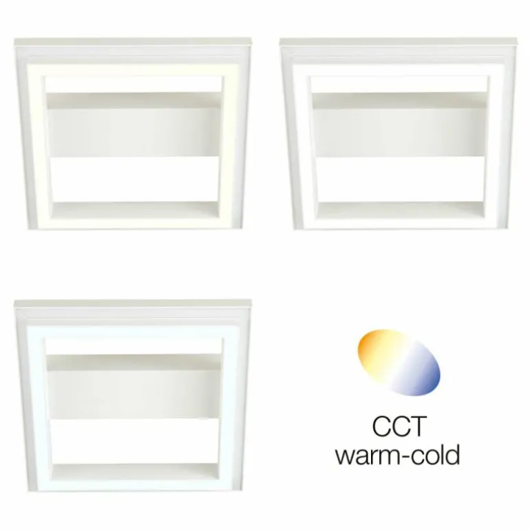 Plafonnier Brilliant Pallas LED Blanc, 1 lumière