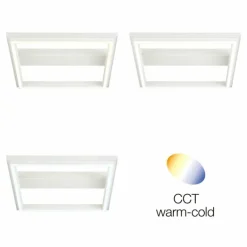 Plafonnier Brilliant Pallas LED Blanc, 1 lumière