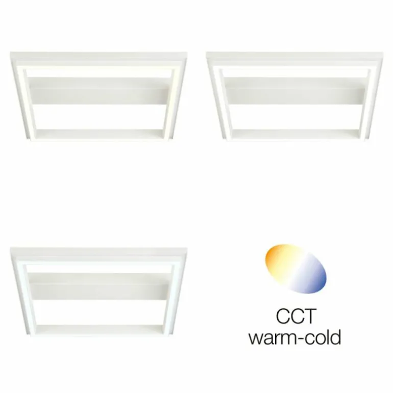 Plafonnier Brilliant Pallas LED Blanc, 1 lumière